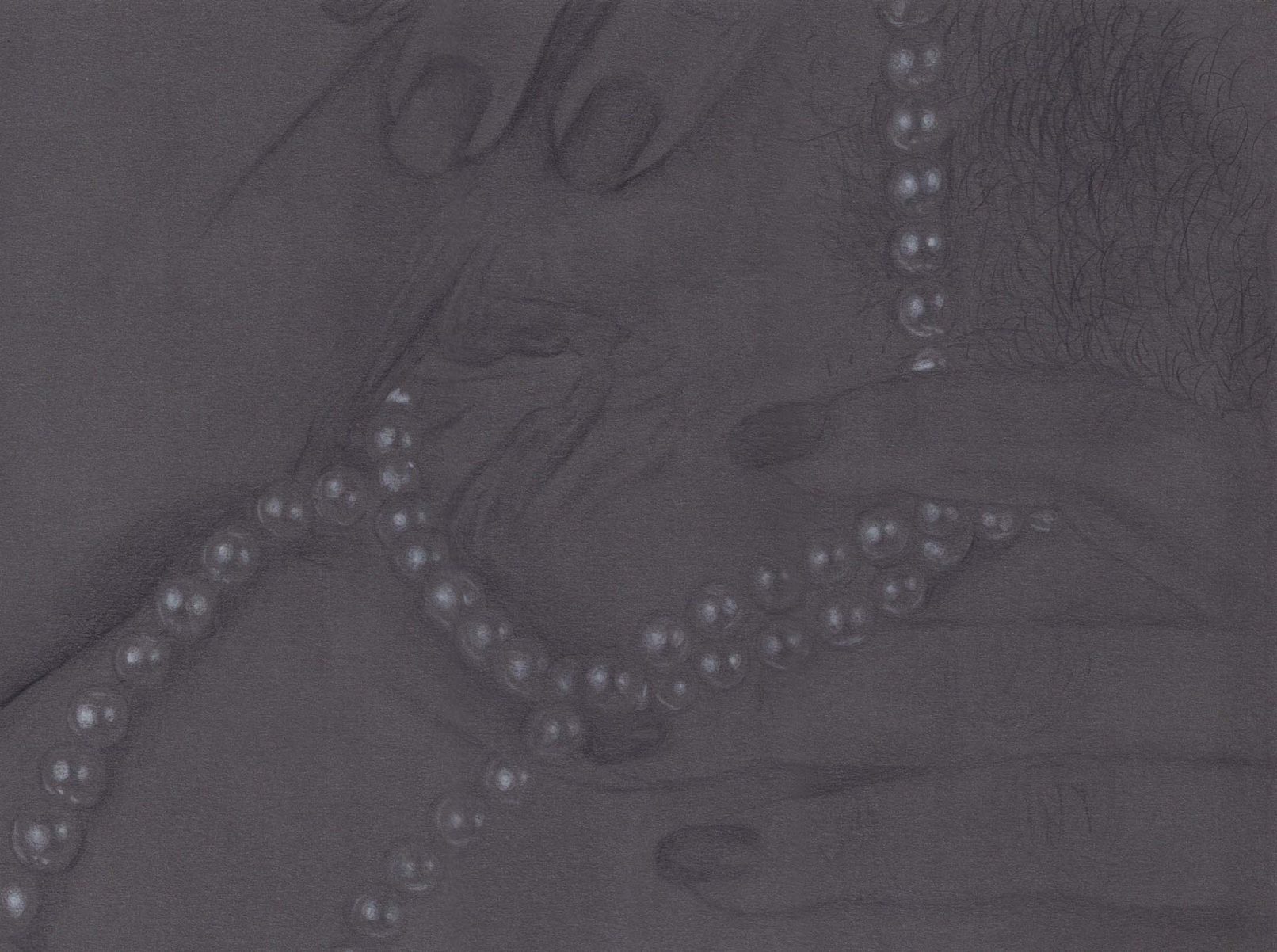 Enfiler des perles, Carine Bovey, Pearl necklace masturbation, klittra
