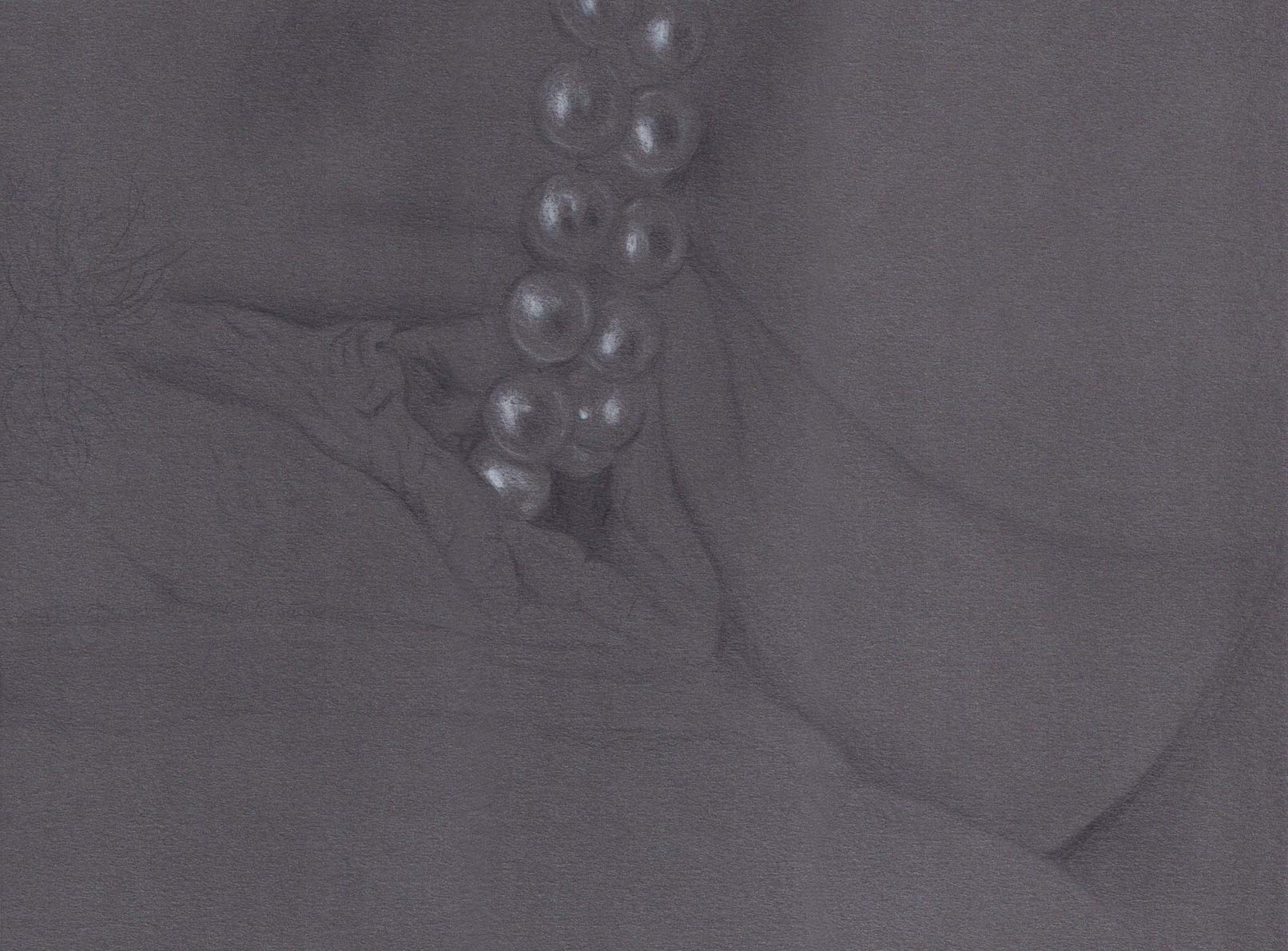 Enfiler des perles, Carine Bovey, Pearl necklace masturbation, klittra