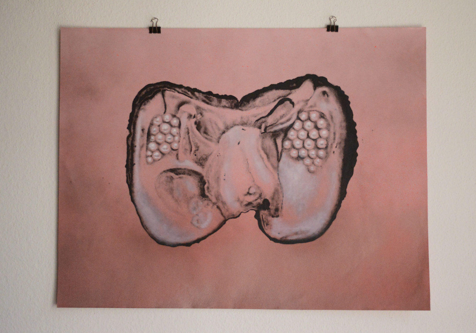 Ostrongen, Carine Bovey, work on paper, Artiste suisse, artiste féministe, artiste contemporain, contemporary artist, female artist, feminist artist