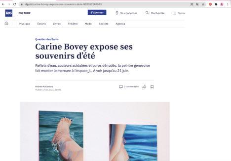 TDG, Tribune de genève, Artiste suisse, artiste féministe, artiste contemporain, contemporary artist, female artist, feminist artist