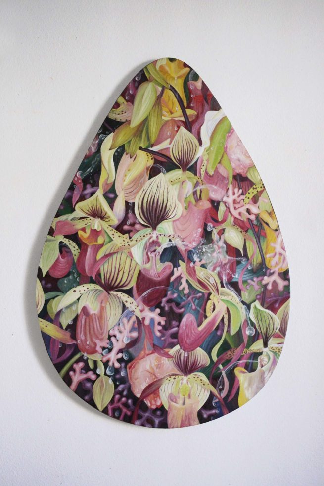 Organicum hortus, Paphiopedilum Berenice Skene glandula vesica, Organic Abstraction