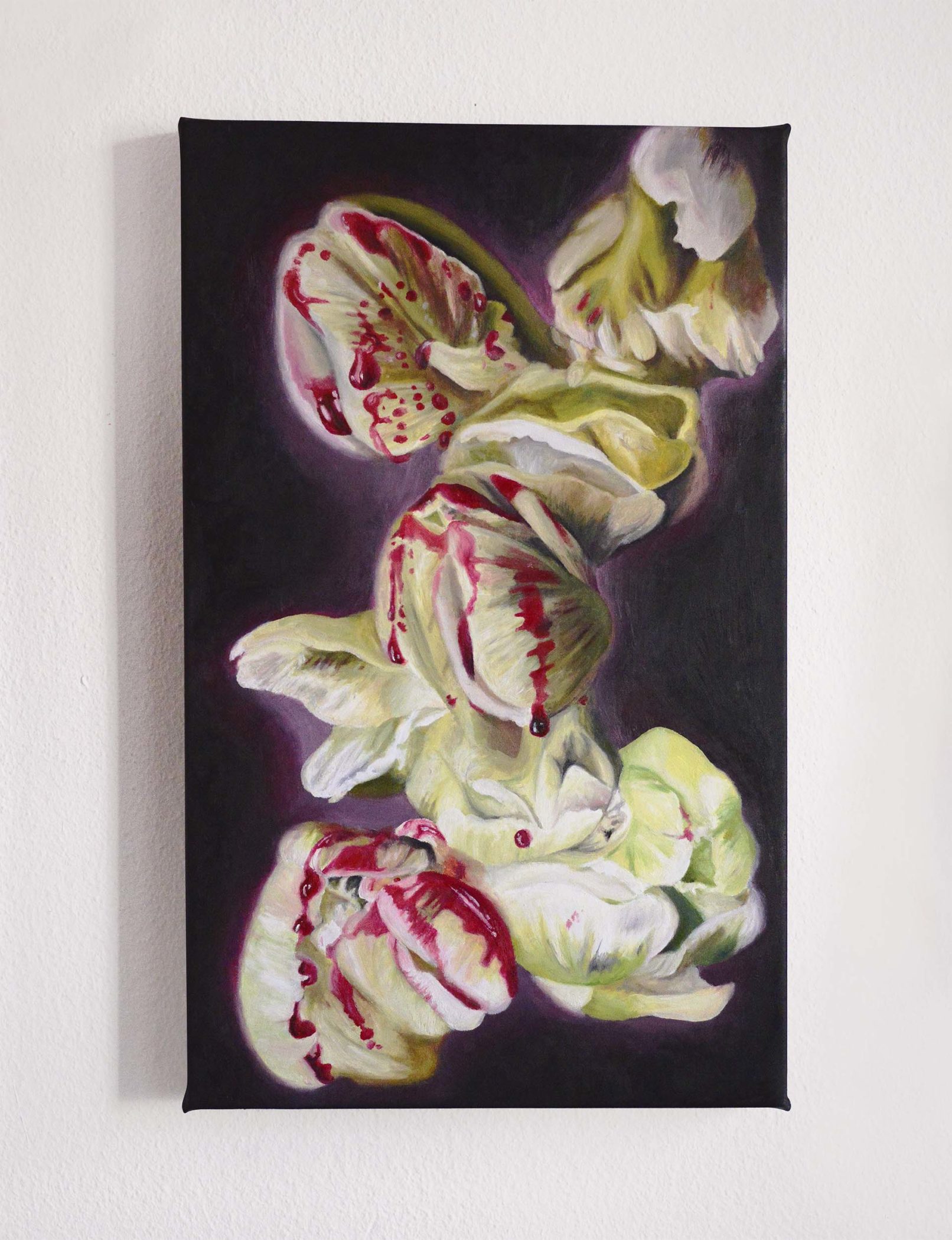 Det inre kriget, Guerre intérieure, tulip, Tulpan, Carine Bovey, blood, blod, organisk, organic, tulipe