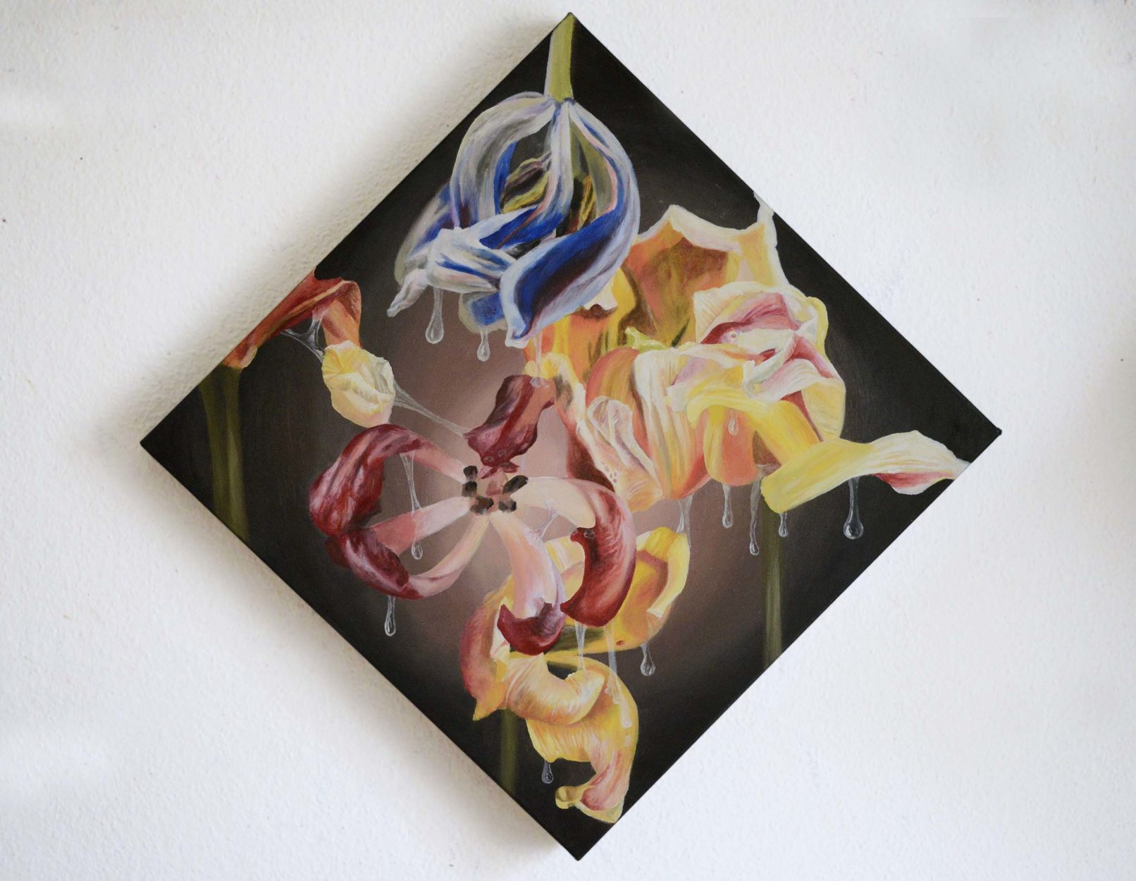 Tårar (série Inre), 2025 Huile sur toile 57 x 57 cm